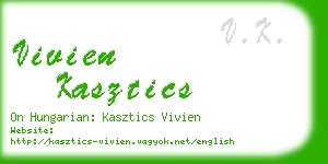 vivien kasztics business card